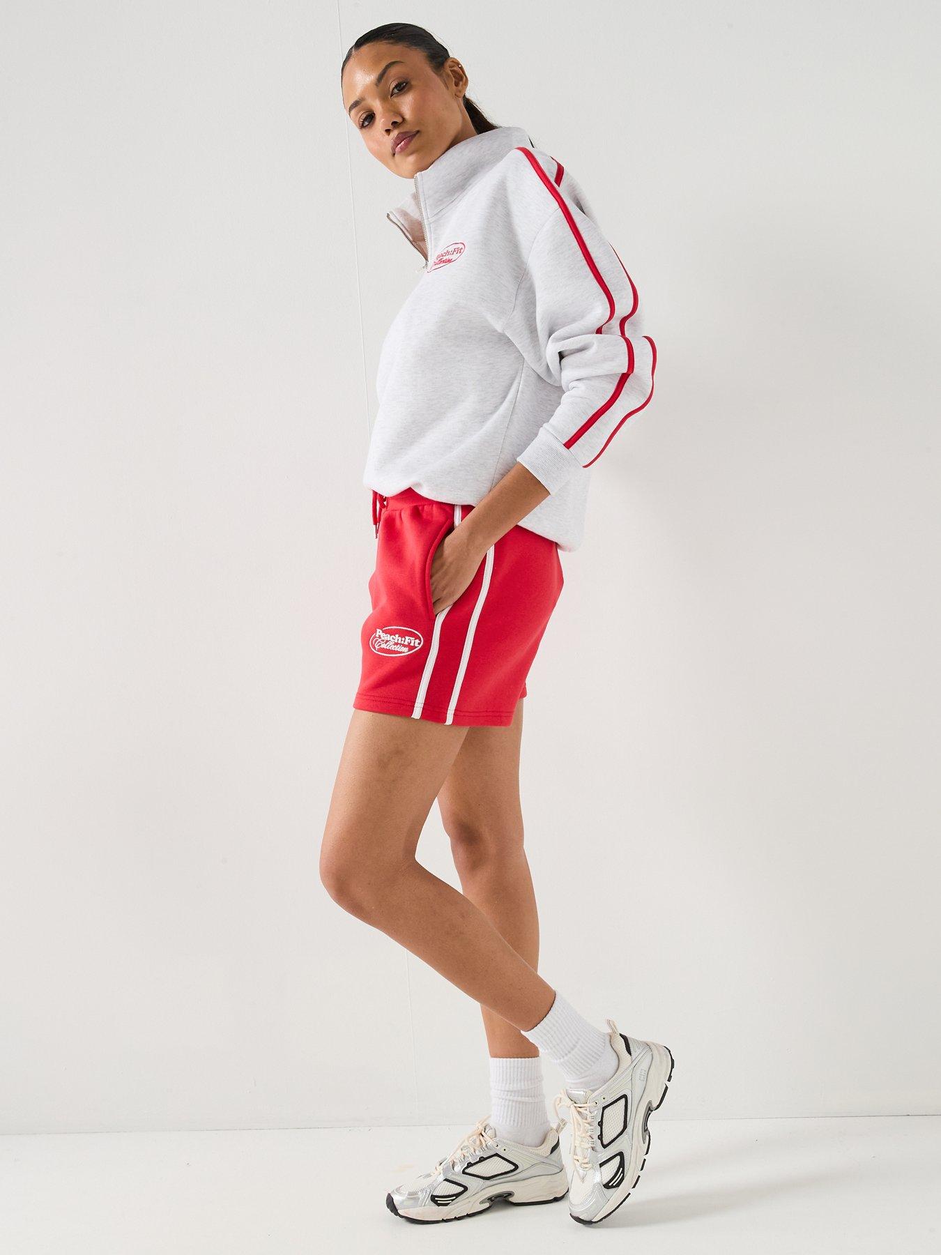 peach-fit-womens-cotton-poly-quarter-zip-sweatshirt-greyback