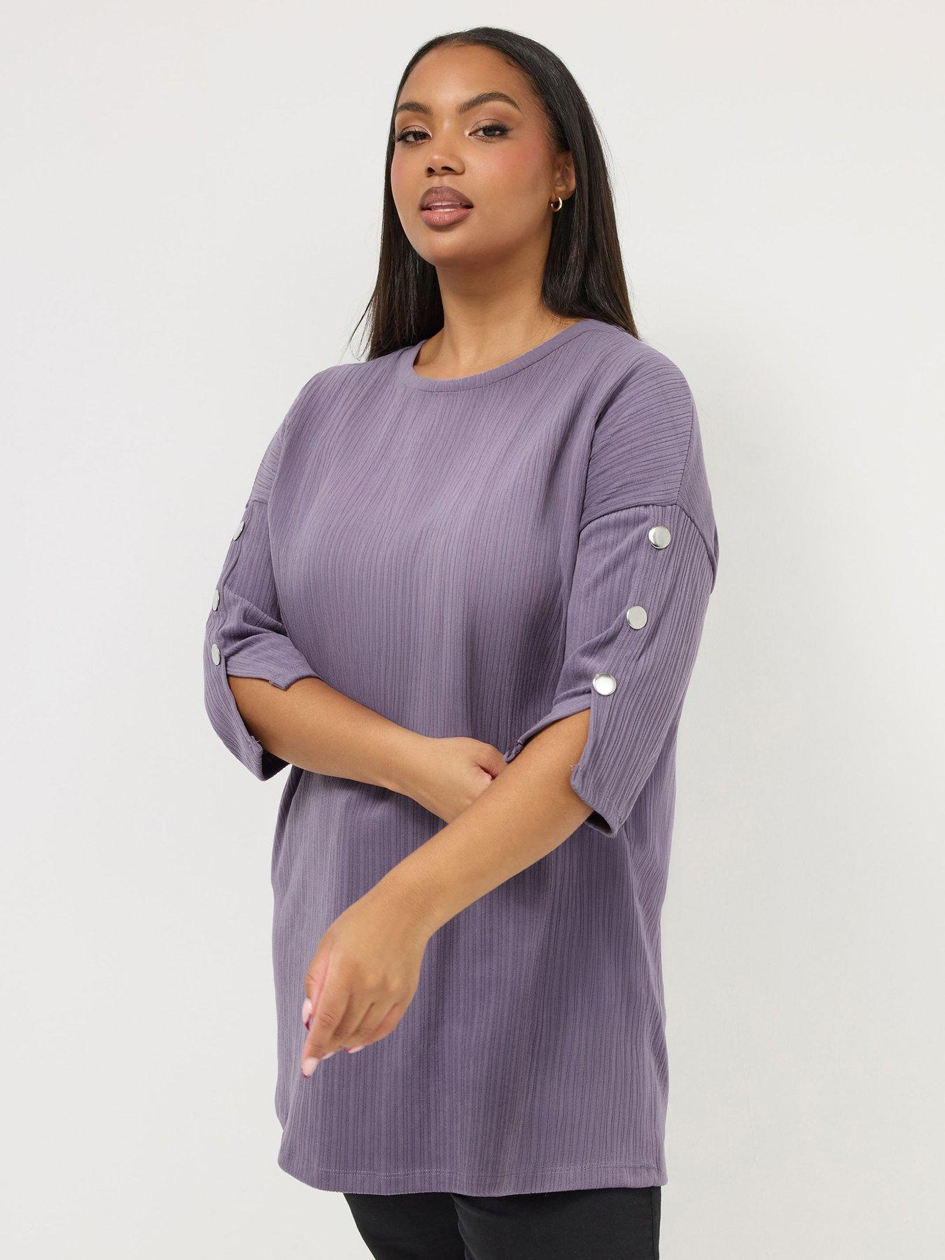 yours-curve-ribbed-button-detail-top-purple