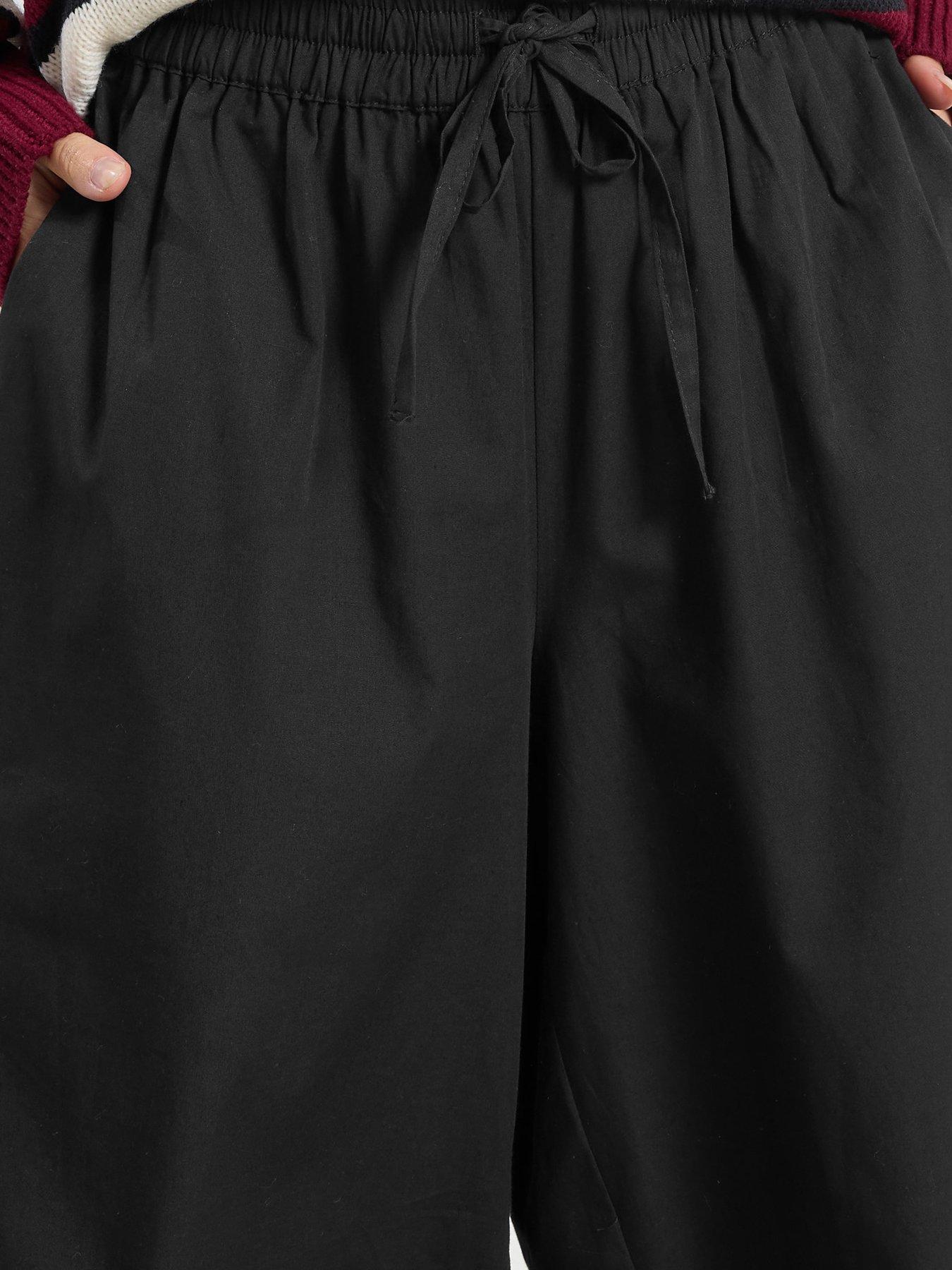 Image 4 of 4 of PixieGirl Petite Poplin Cuffed Balloon Trousers
