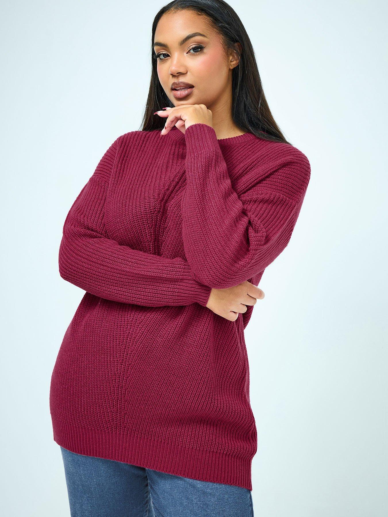 yours-curve-essential-jumper-red