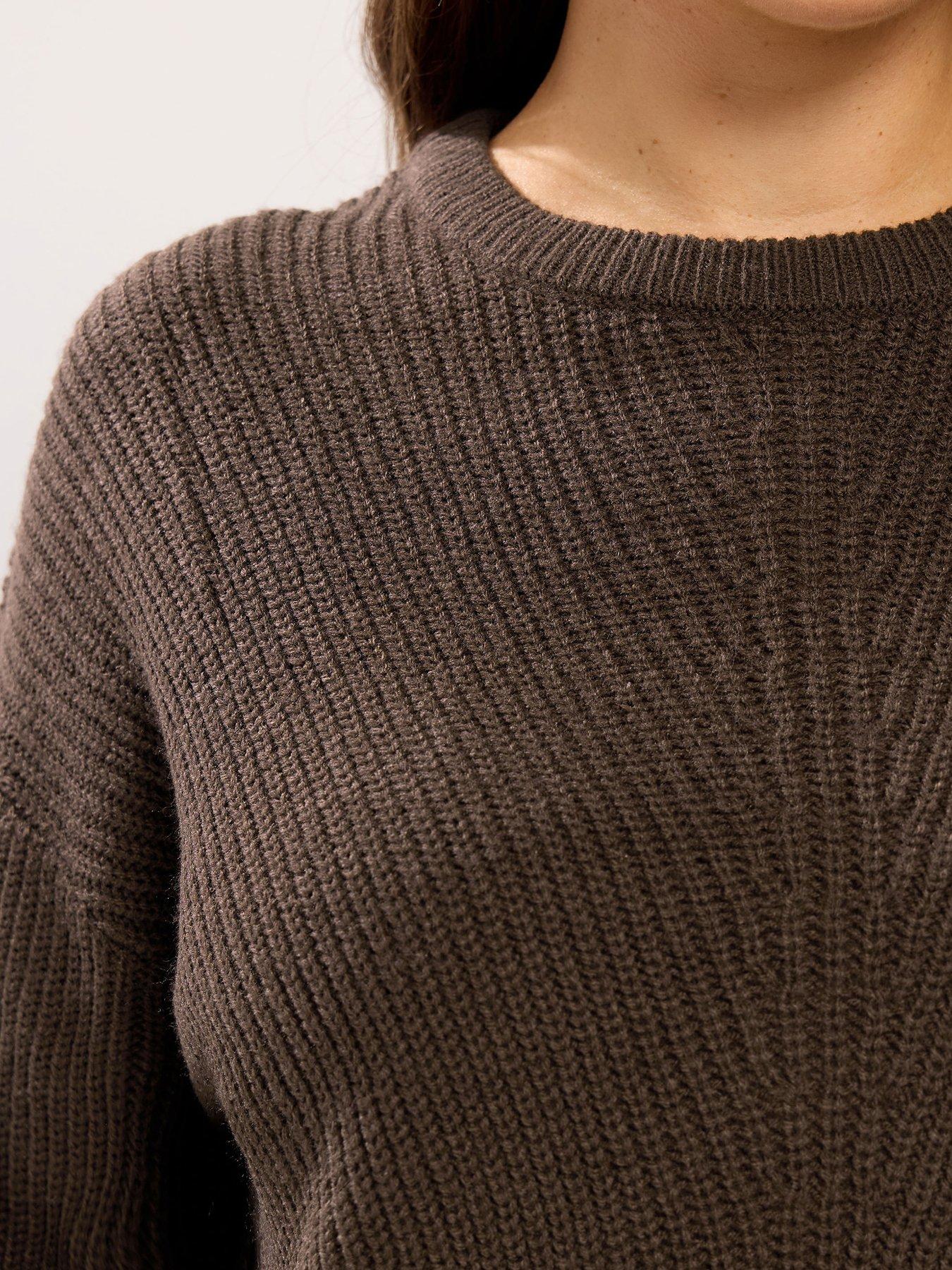 Image 4 of 5 of Yours Curve Essential Jumper - Brown