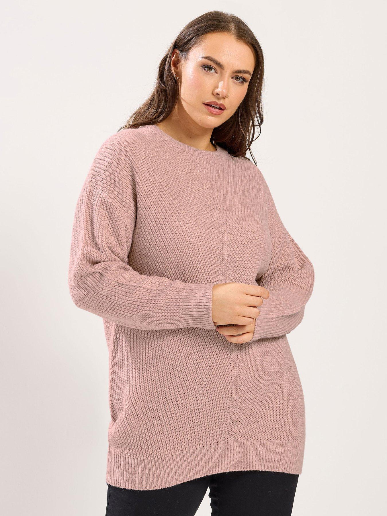 yours-curve-essential-jumper-pink