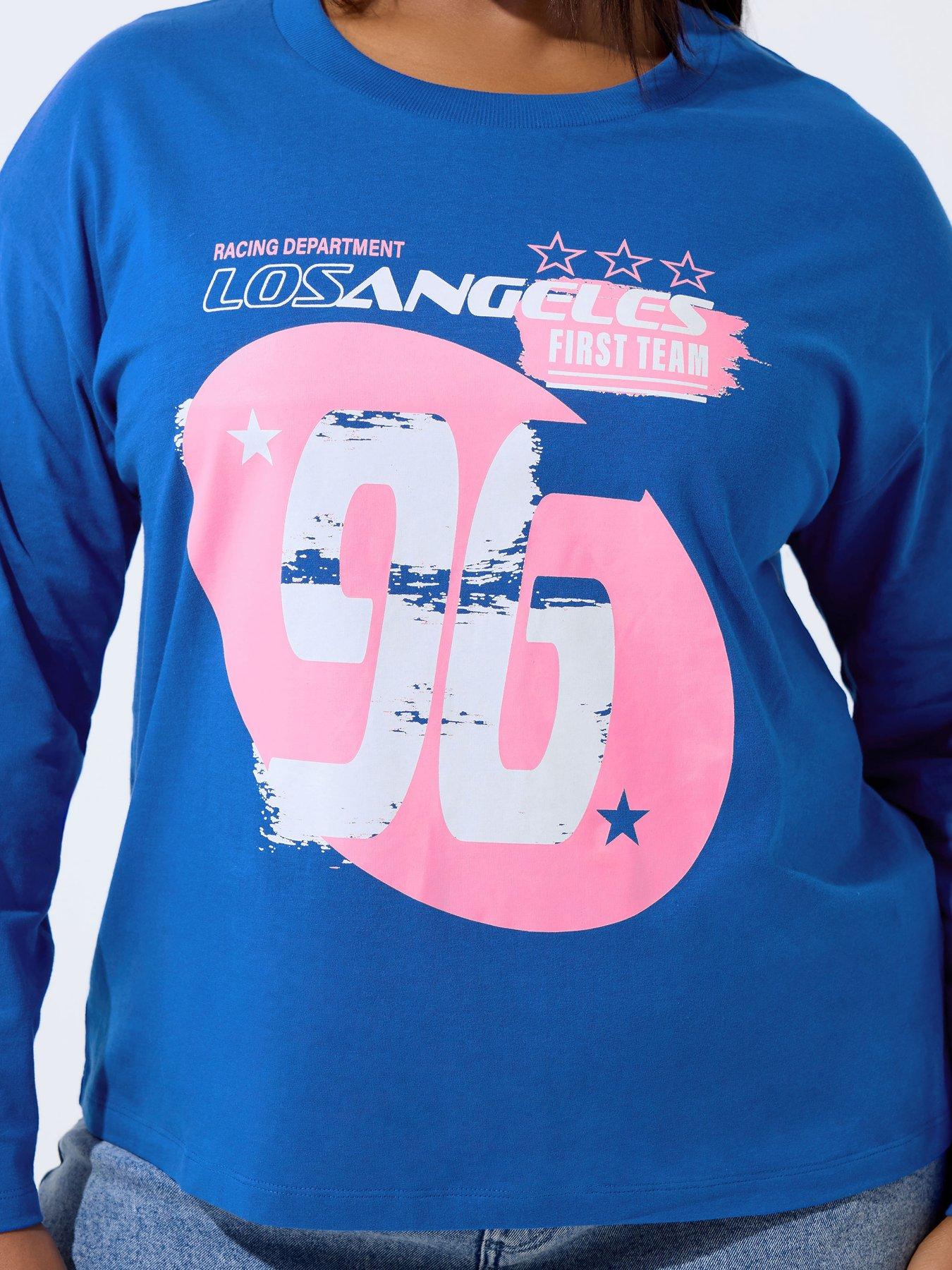 yours-curve-sport-long-sleeve-boxy-t-shirt-blueoutfit