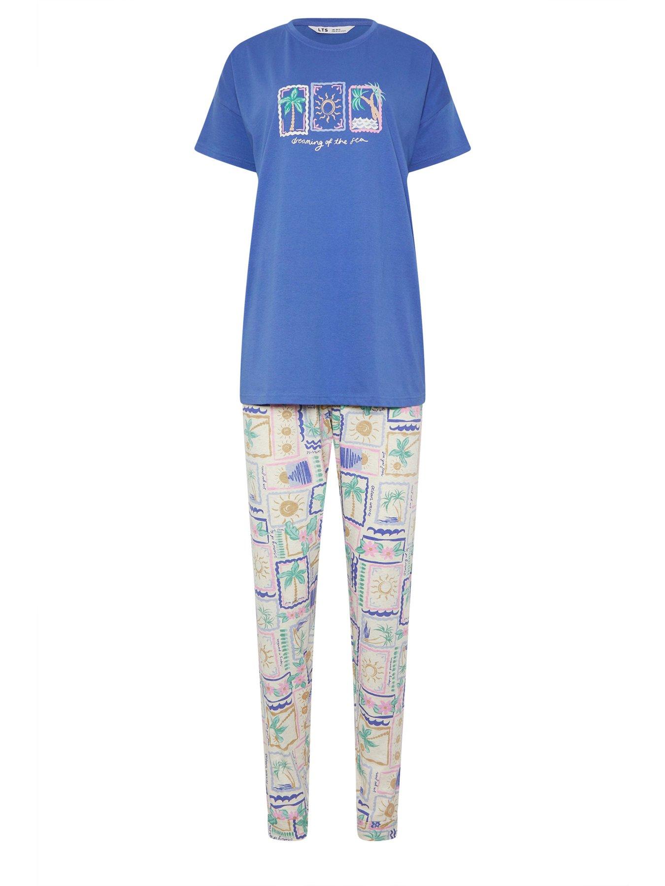 Image 5 of 5 of Long Tall Sally Tall Postcards Short Sleeve Cuffed Leg Pyjama Set