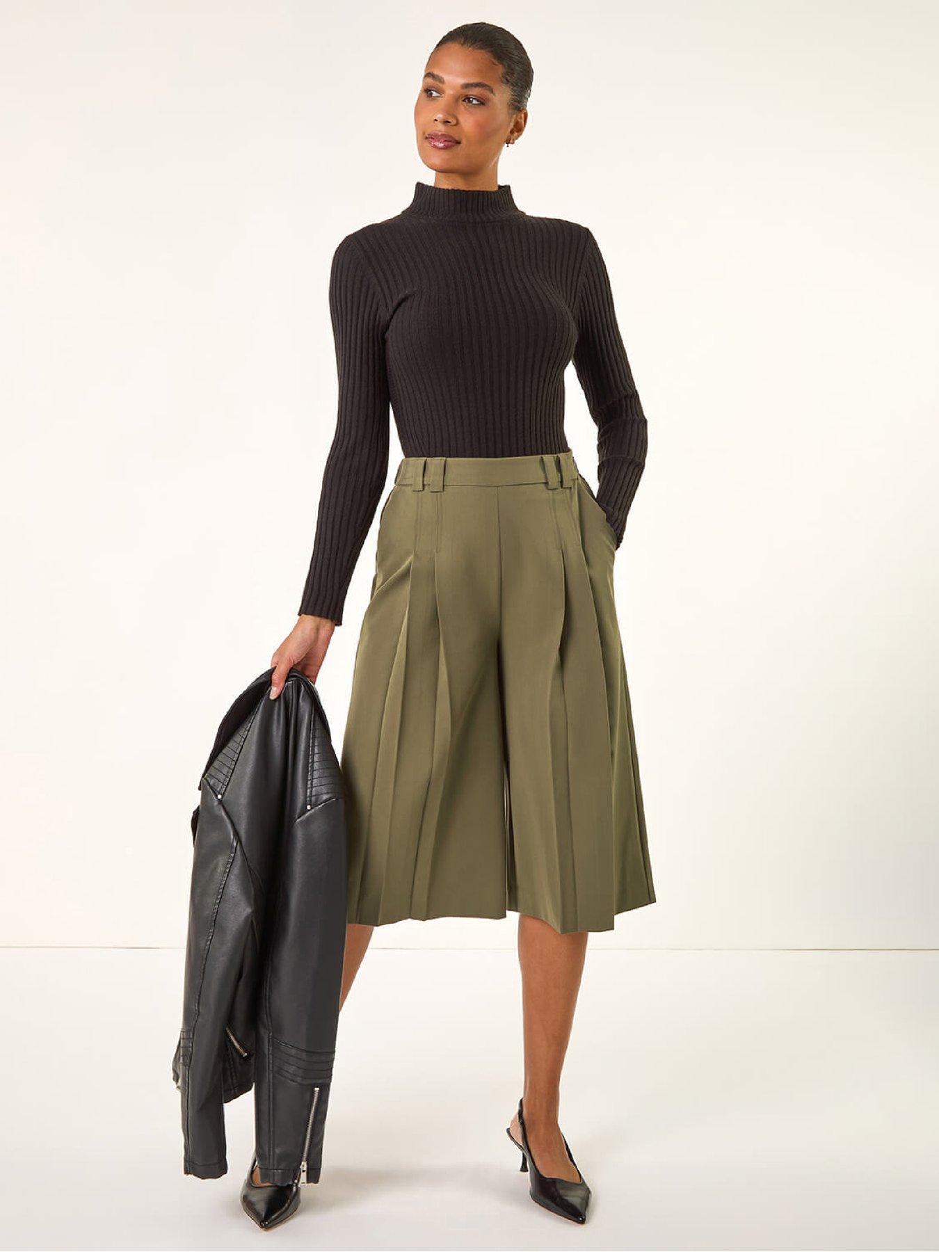 roman-pleat-front-stretch-culottes-oliveback