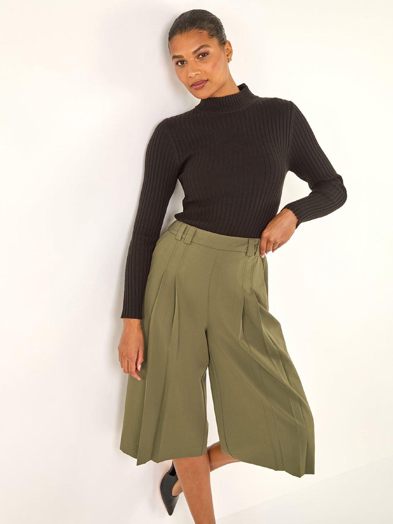 roman-pleat-front-stretch-culottes-oliveoutfit
