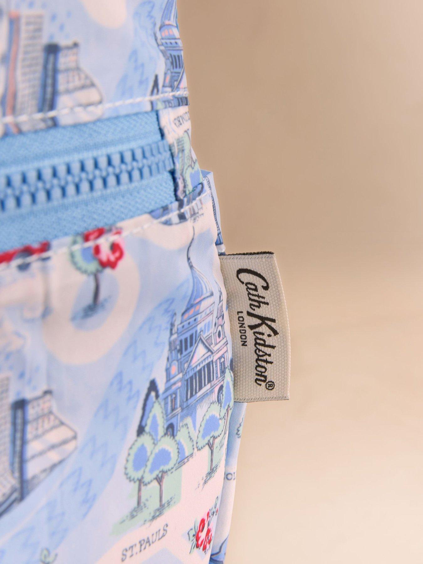 Image 3 of 4 of Cath Kidston Foldaway Backpack London Town Print - Blue