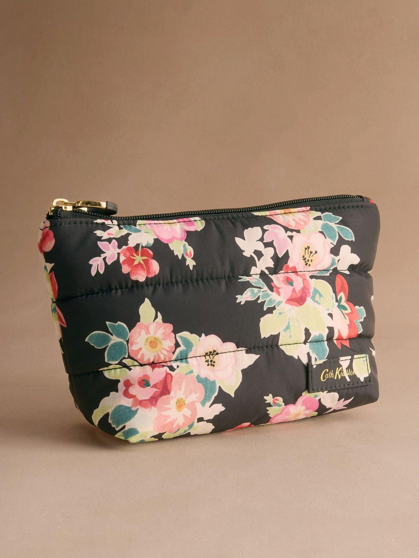 Cath Kidston Bunches Print Padded Pouch - Black