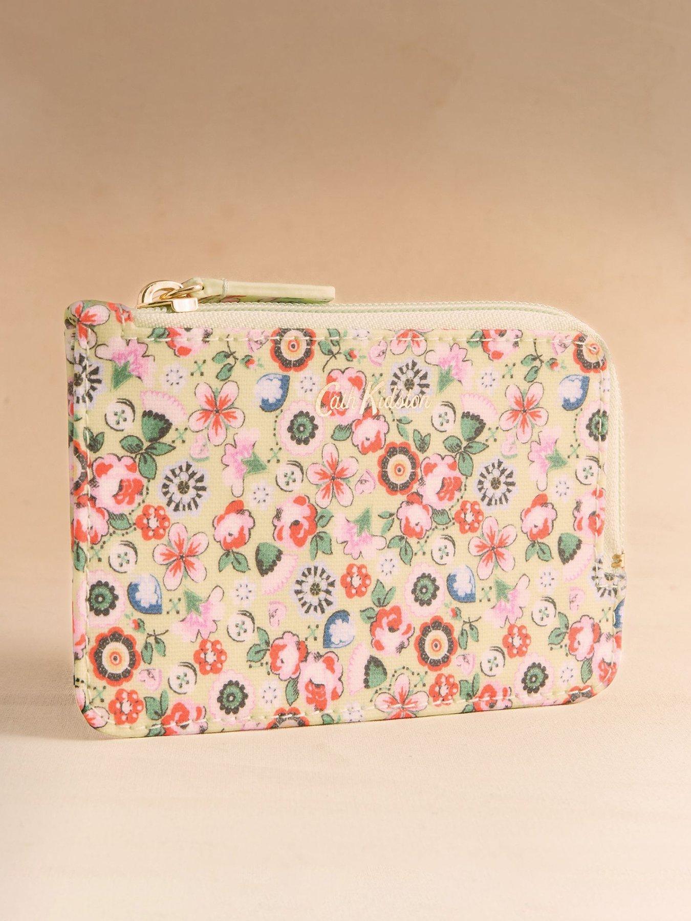 Cath Kidston Card  &  Coin Purse Pearly Queen Ditsy Print - Yellow