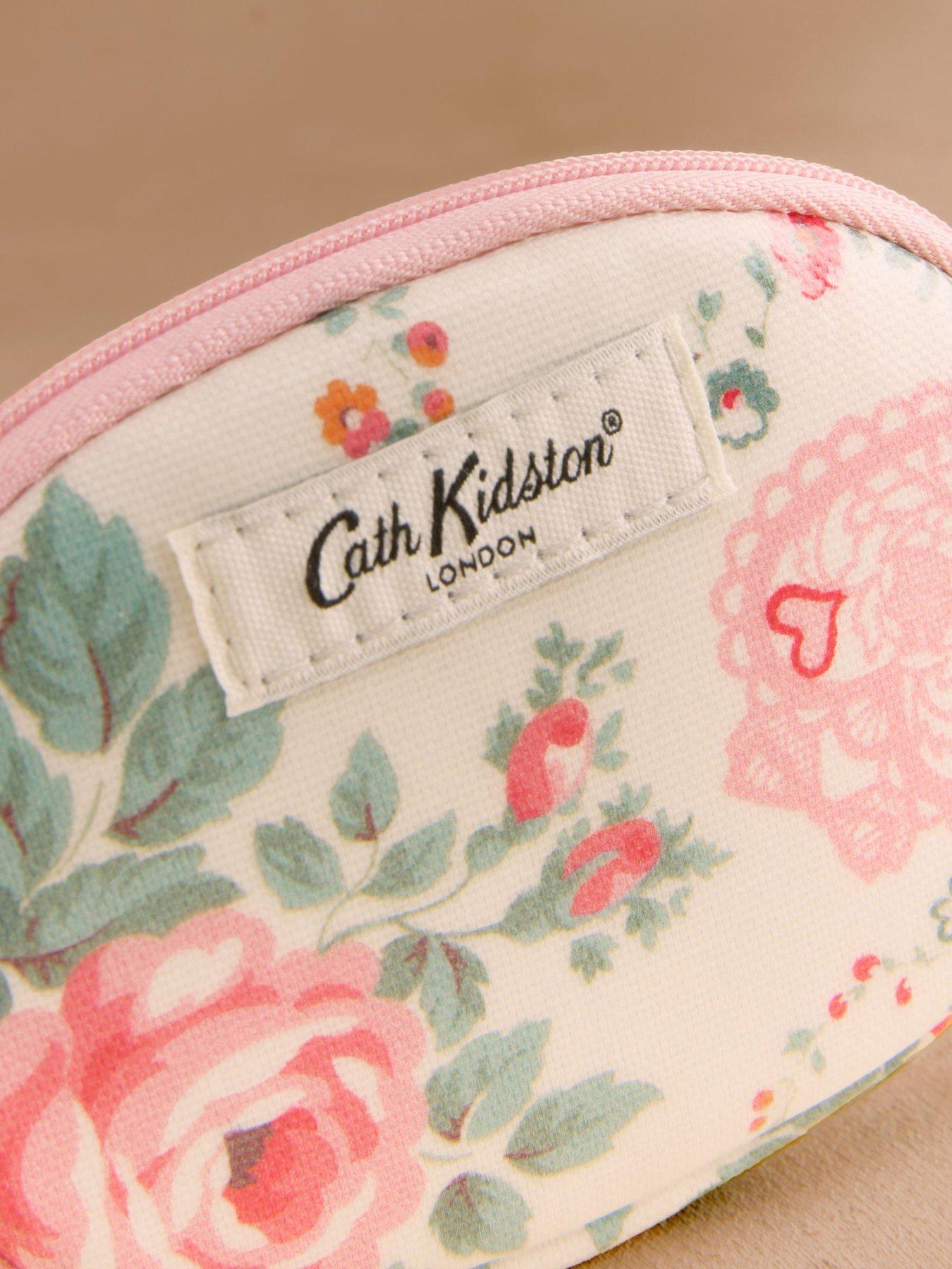 Image 2 of 3 of Cath Kidston Oval Coin Purse Hackney Rose Print - Cream