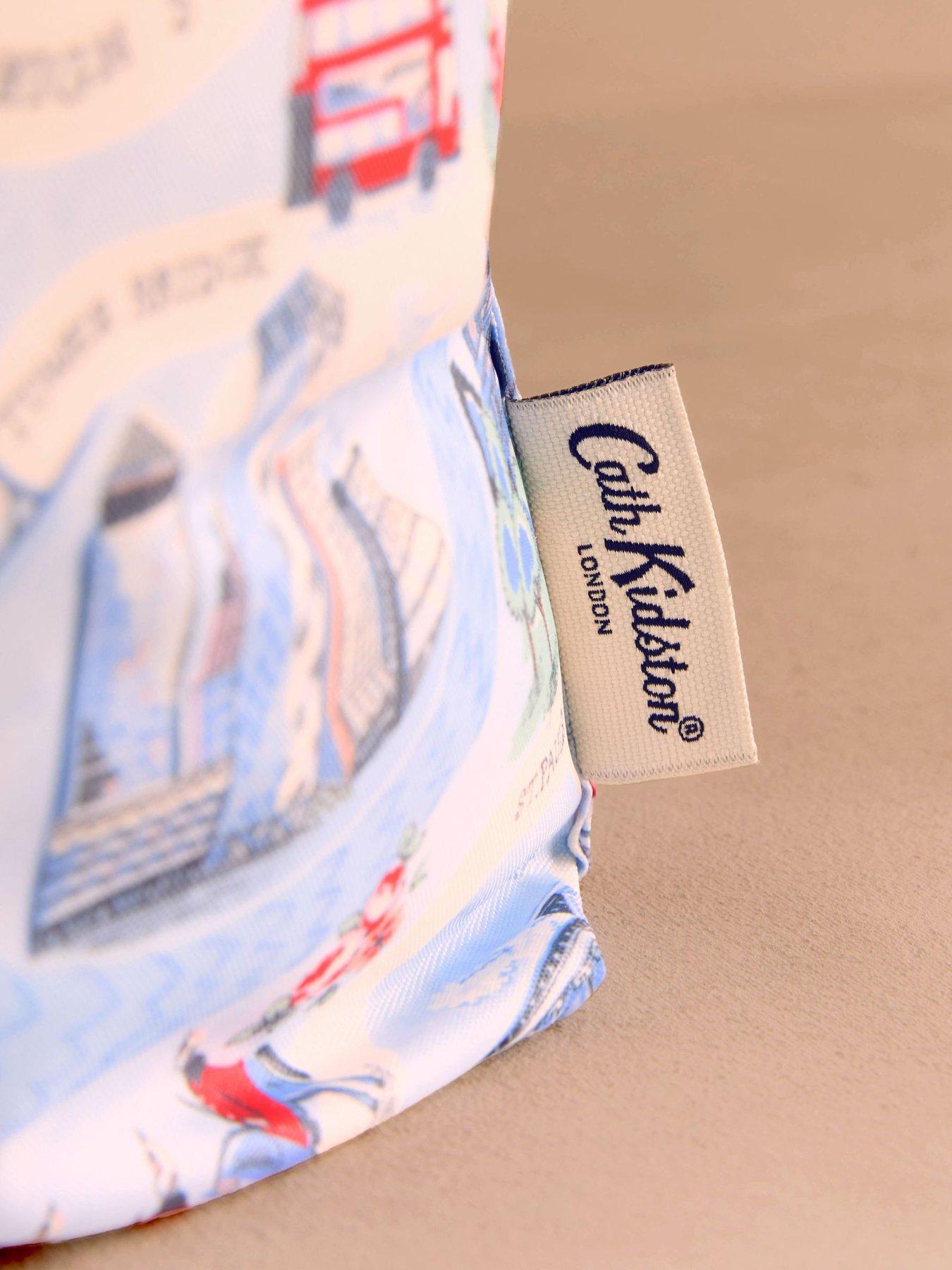 Image 2 of 3 of Cath Kidston Foldaway Shopper London Town Print - Blue