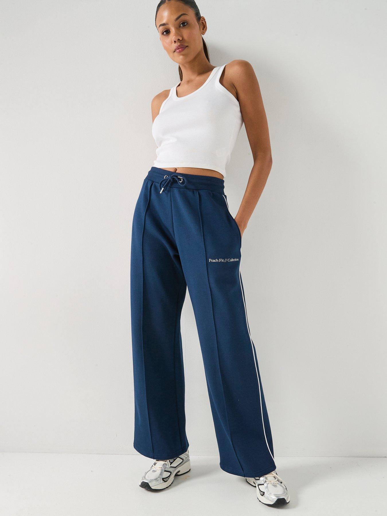 peach-fit-womens-cotton-poly-joggers-navy
