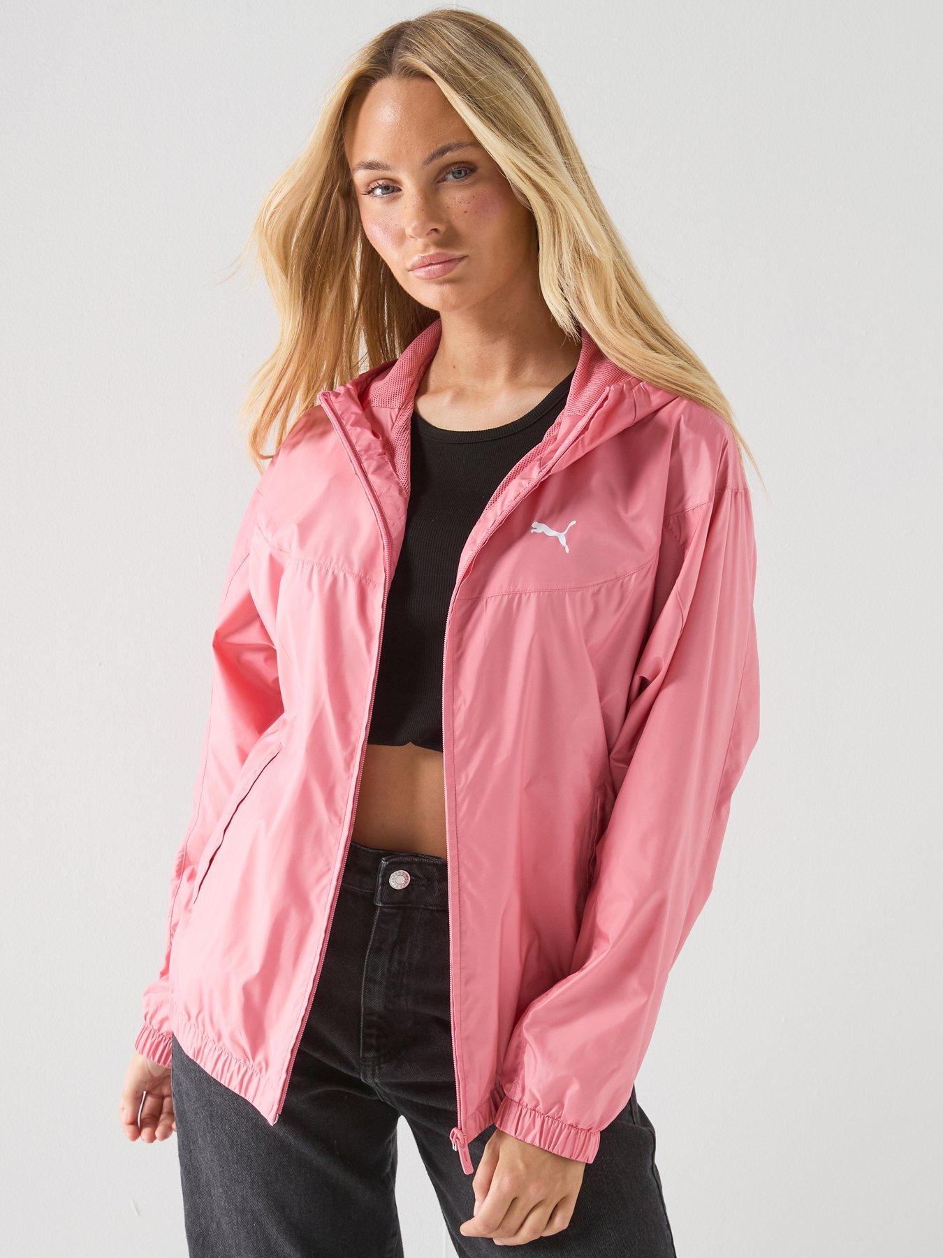 Image 1 of 2 of Puma Womens Essential Relaxed Windbreaker - Pink