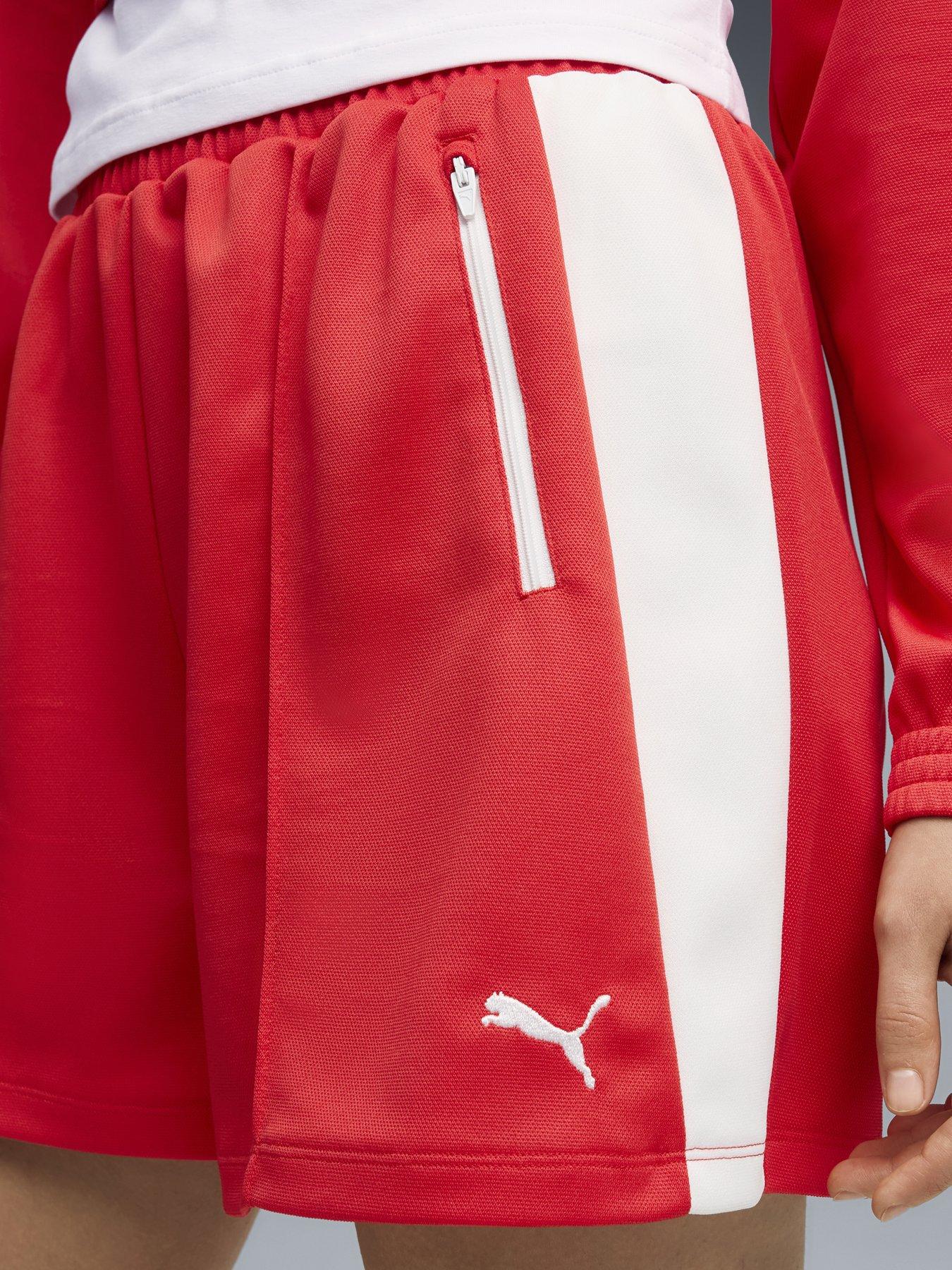 puma-womens-t7-relaxed-pintuck-shorts-redoutfit