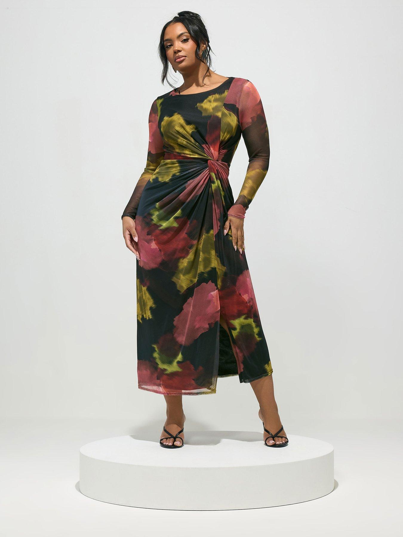 yours-curve-side-knot-dress