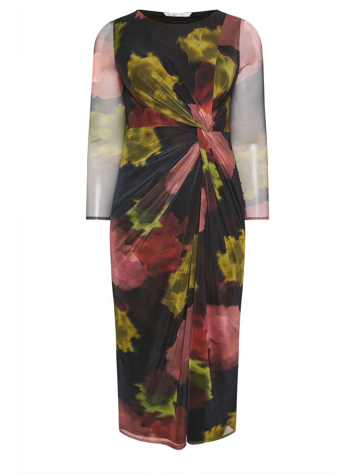 Image 5 of 5 of Yours Curve Side Knot Dress