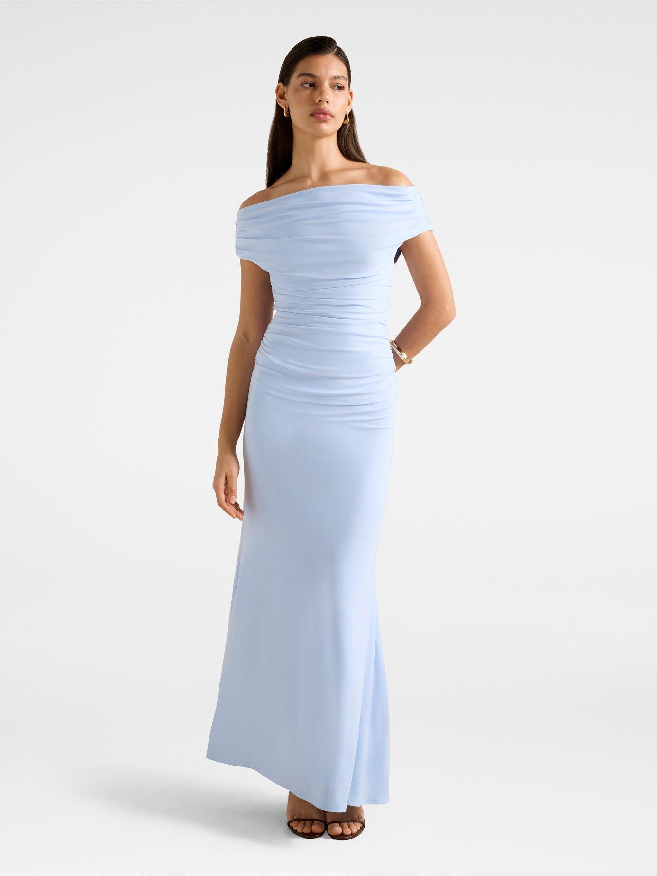 Image 3 of 5 of Forever New Mimi Off Shoulder Top - Blue