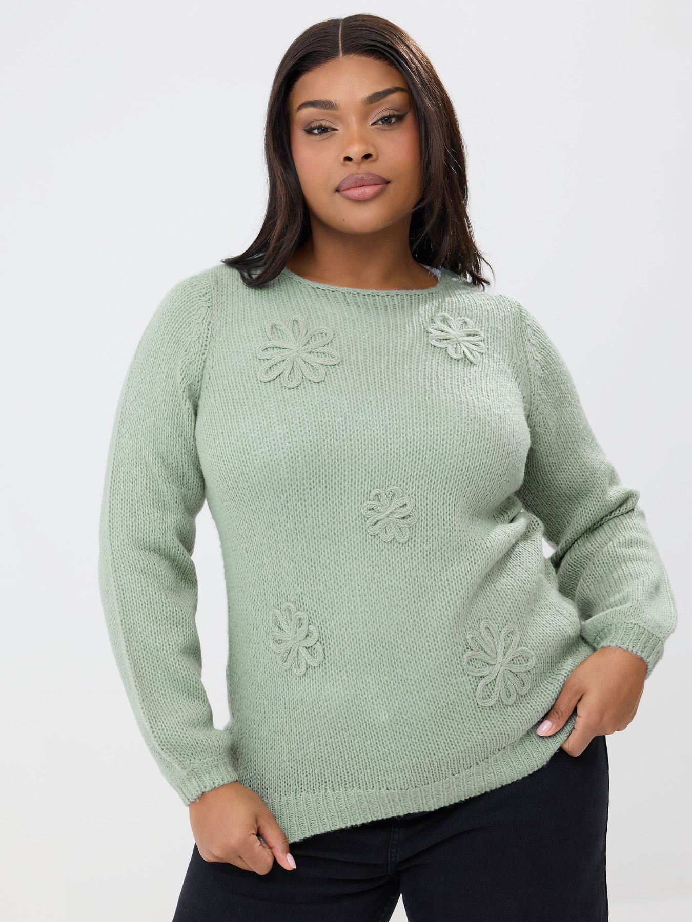 yours-curve-long-sleeve-floral-jumper