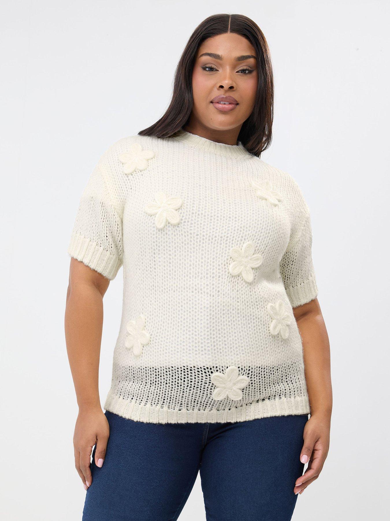yours-curve-long-sleeve-floral-jumper
