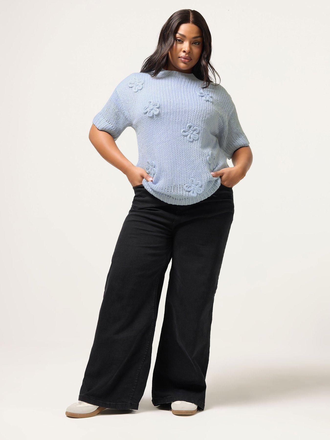 yours-curve-long-sleeve-floral-jumperback