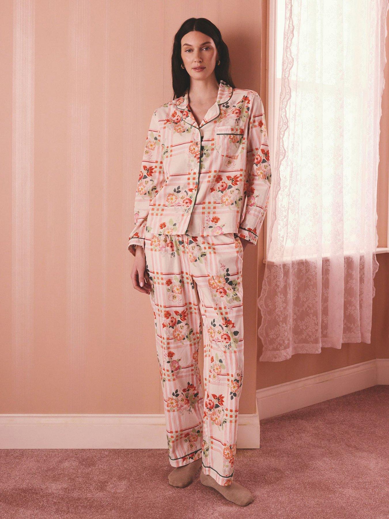 cath-kidston-button-through-pyjama-set-archive-floral-check-print-pink