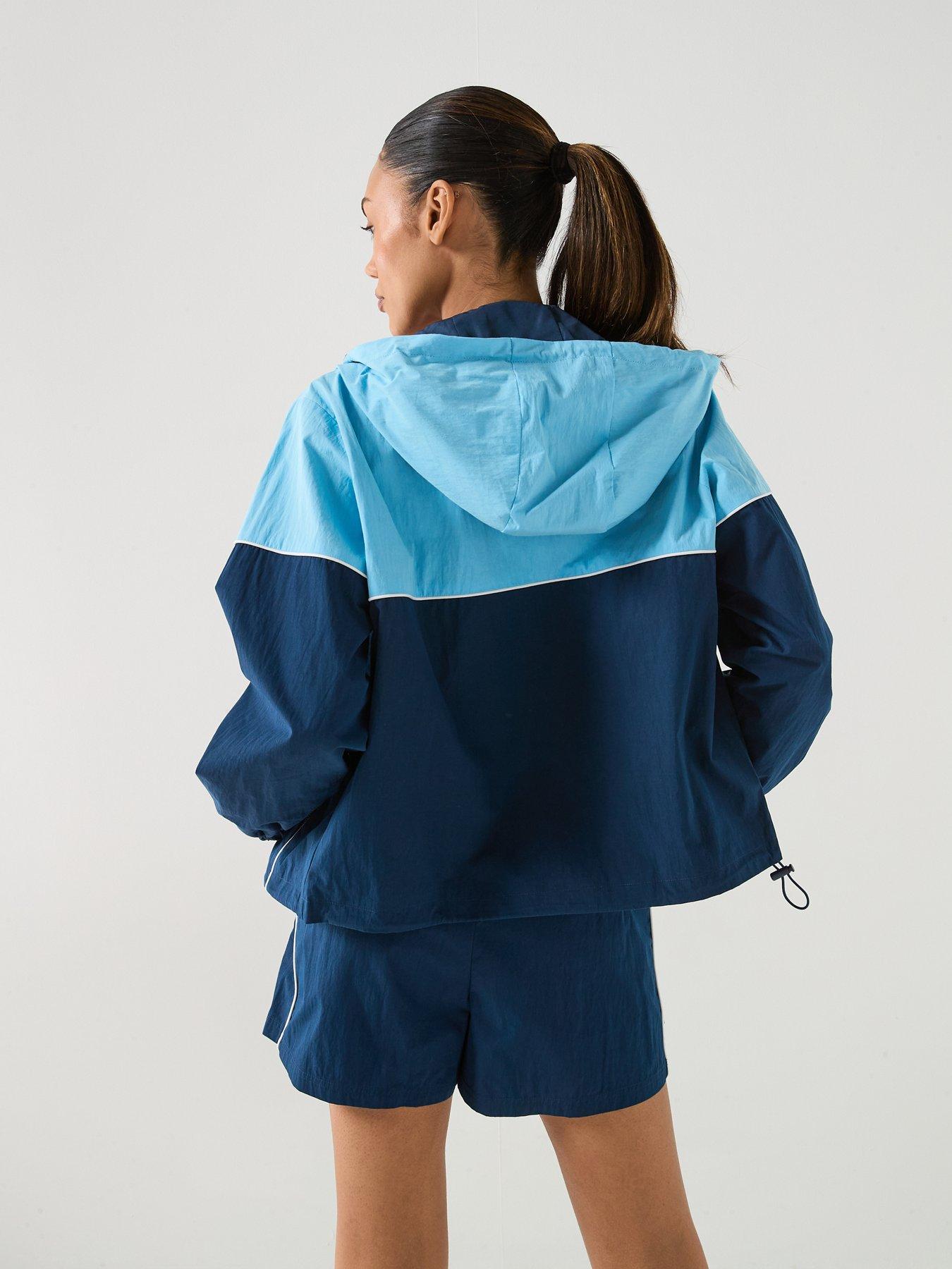 Image 2 of 6 of Peach Fit Womens Poly Nylon Tracktop - Navy
