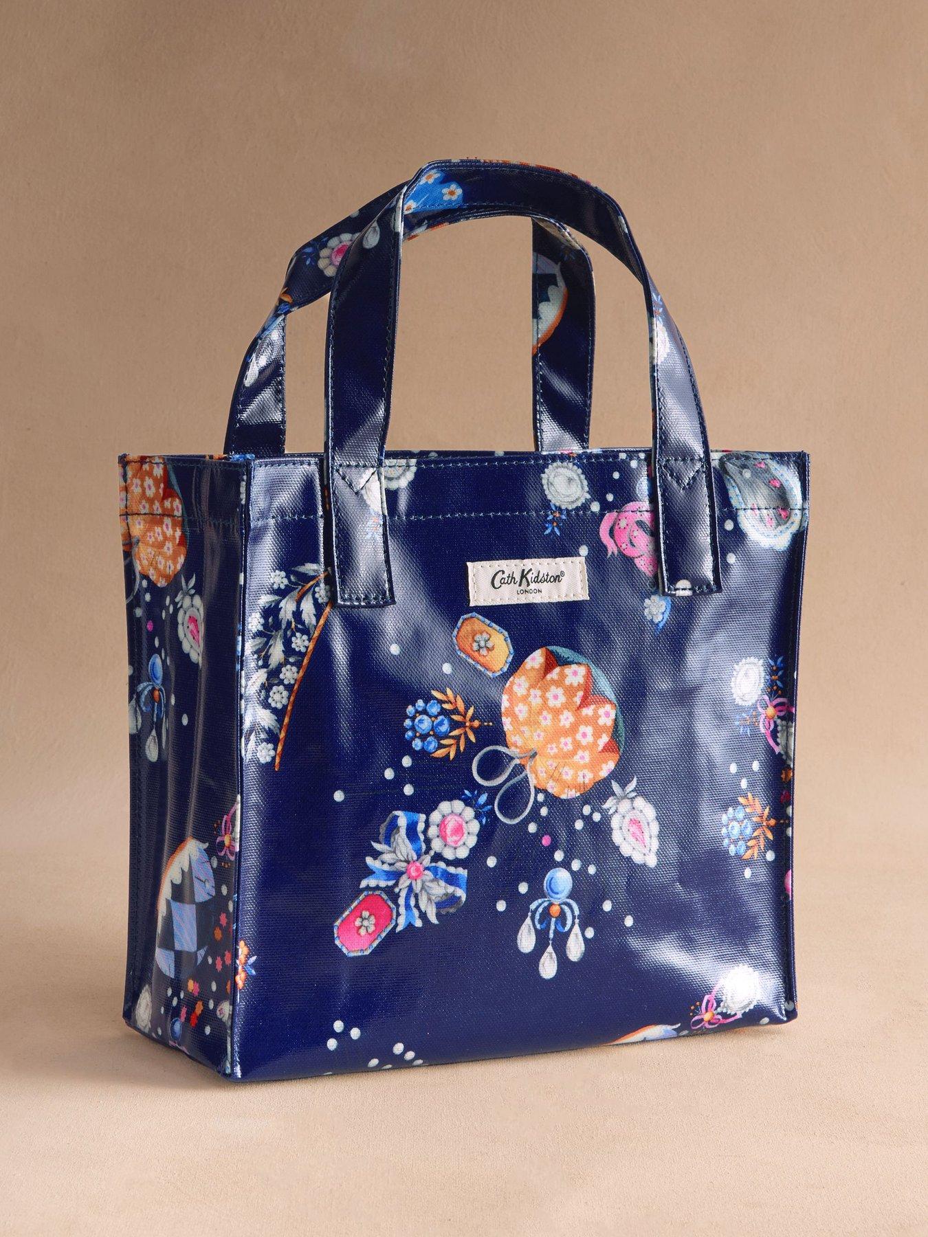 Image 3 of 6 of Cath Kidston Small Bookbag Little Treasures Print - Navy