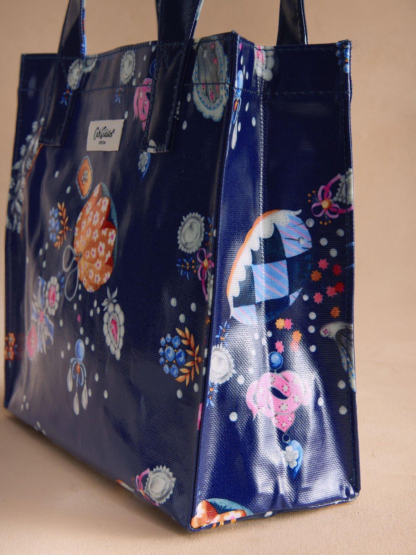 Image 6 of 6 of Cath Kidston Small Bookbag Little Treasures Print - Navy