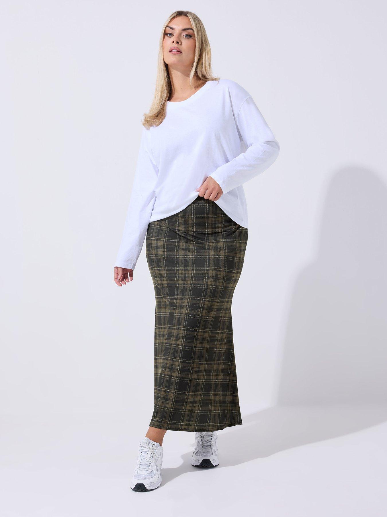 yours-curve-check-midi-skirtback