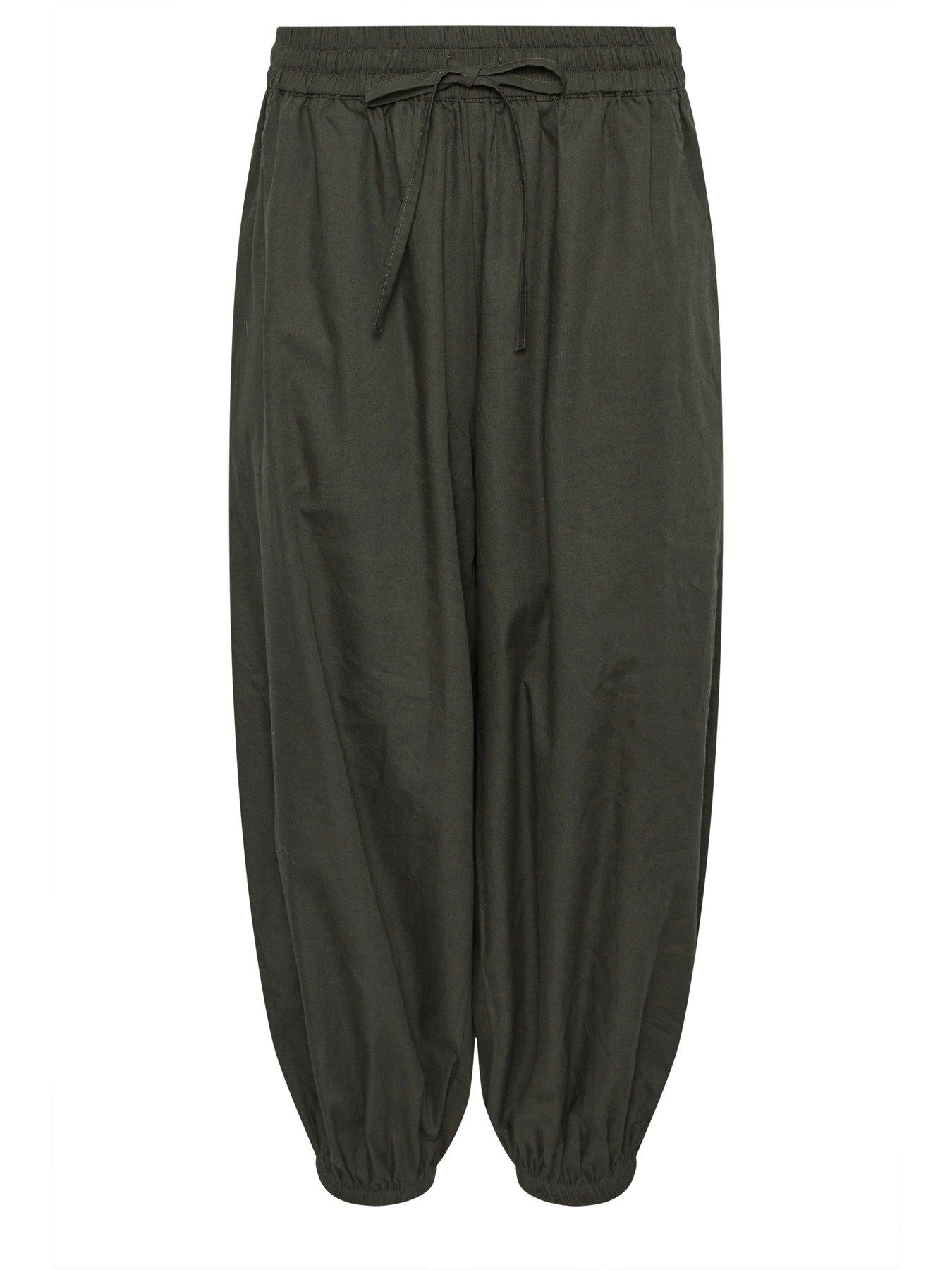 Image 5 of 5 of PixieGirl Petite Poplin Cuffed Balloon Trousers
