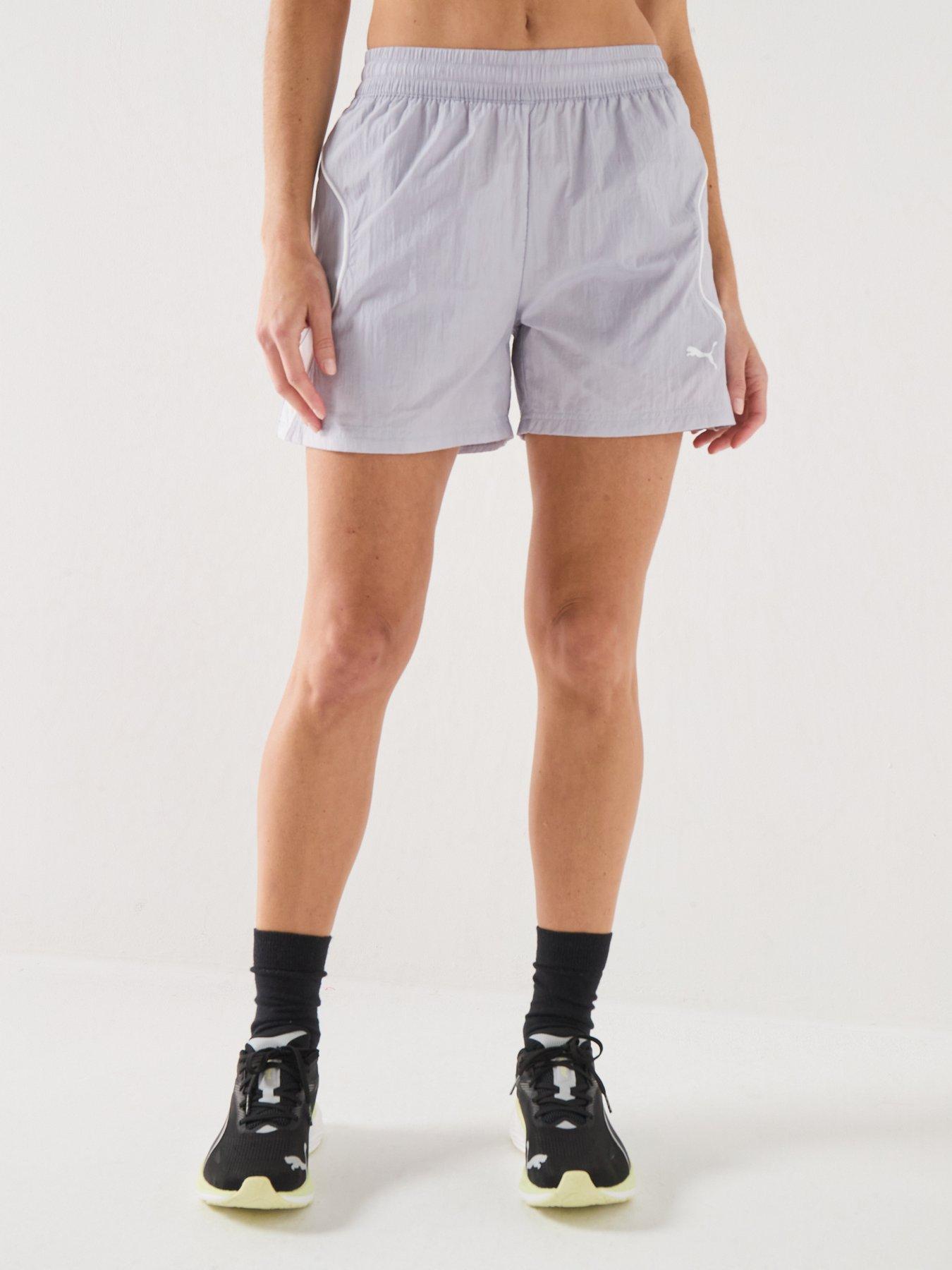 Image 1 of 5 of Puma Womens Sport Woven Shorts - Silver