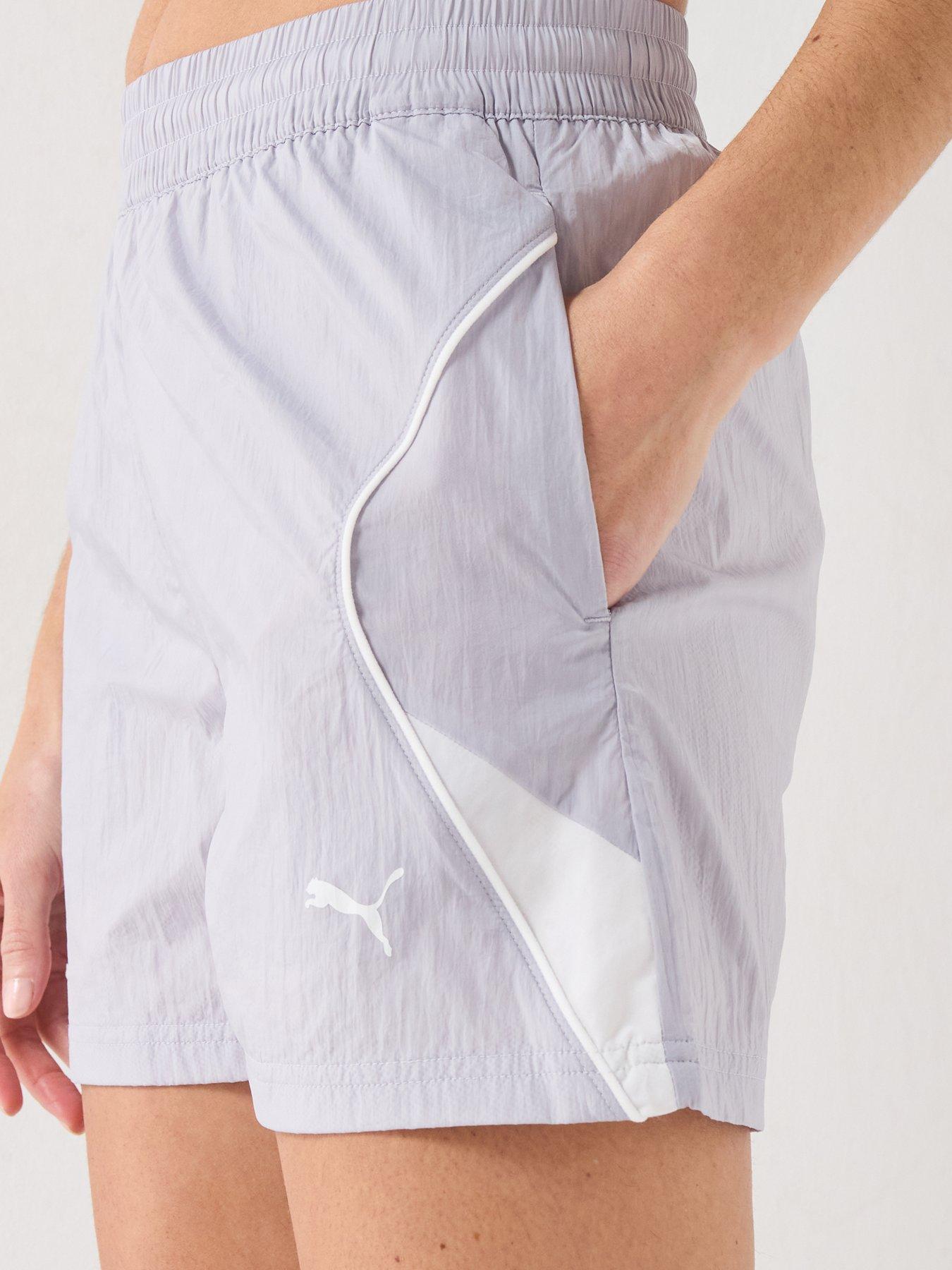 Image 4 of 5 of Puma Womens Sport Woven Shorts - Silver