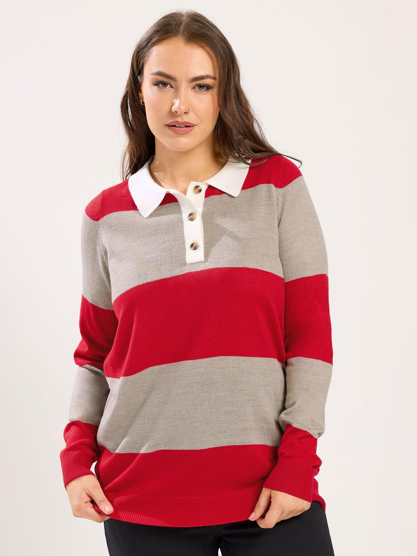 yours-curve-fine-gauge-rugby-jumper-red
