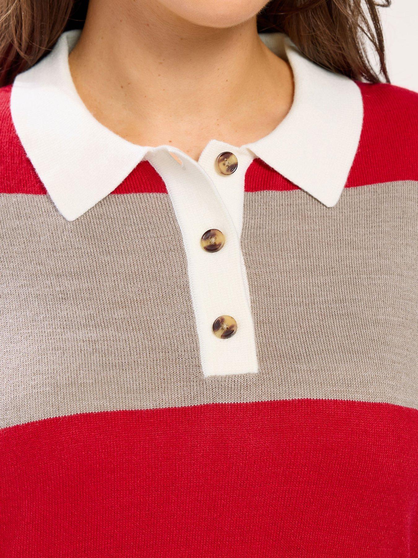 yours-curve-fine-gauge-rugby-jumper-redoutfit