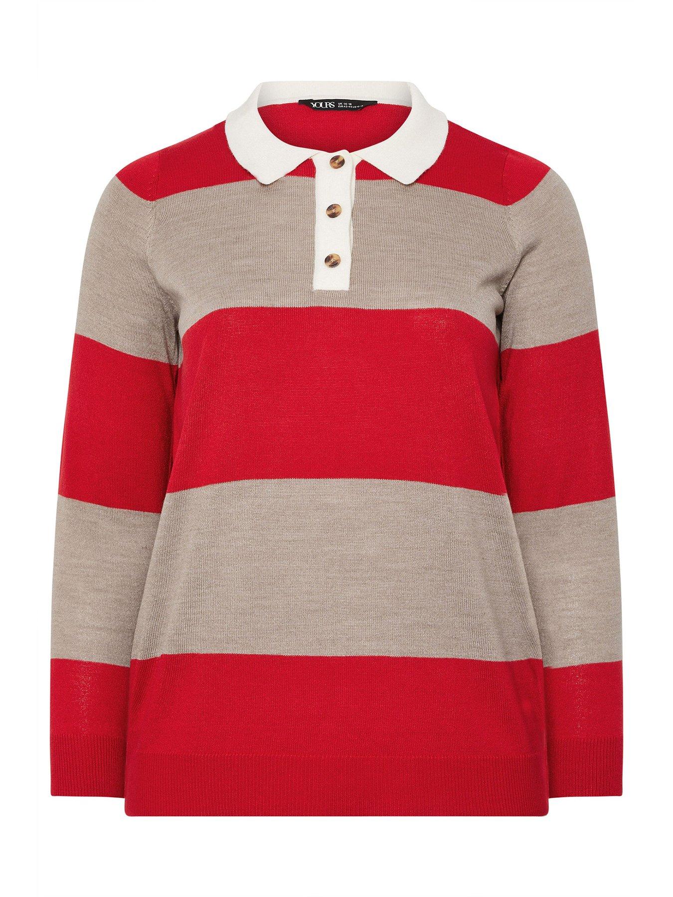 yours-curve-fine-gauge-rugby-jumper-reddetail