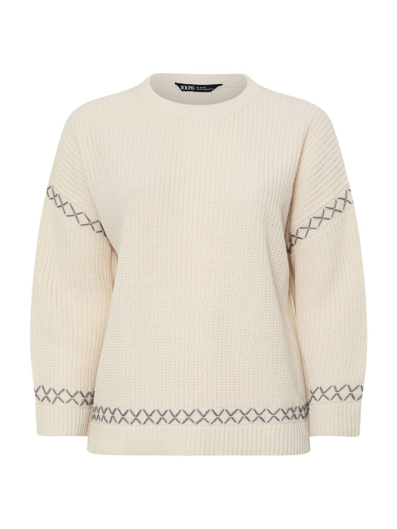 yours-curve-blanket-stitch-jumper-creamdetail