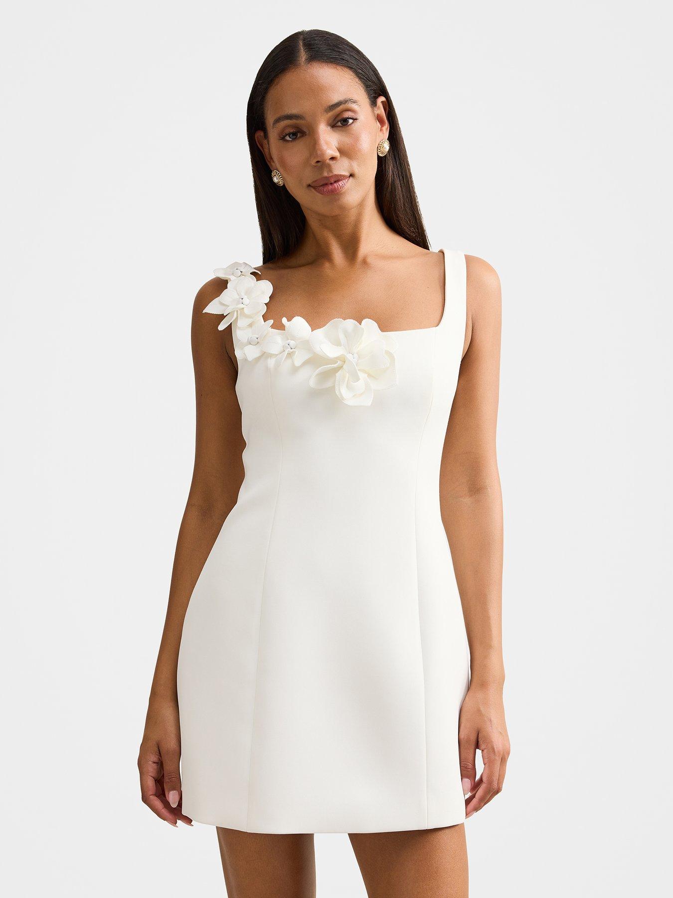 forever-new-melora-flower-mini-dress-whitefront