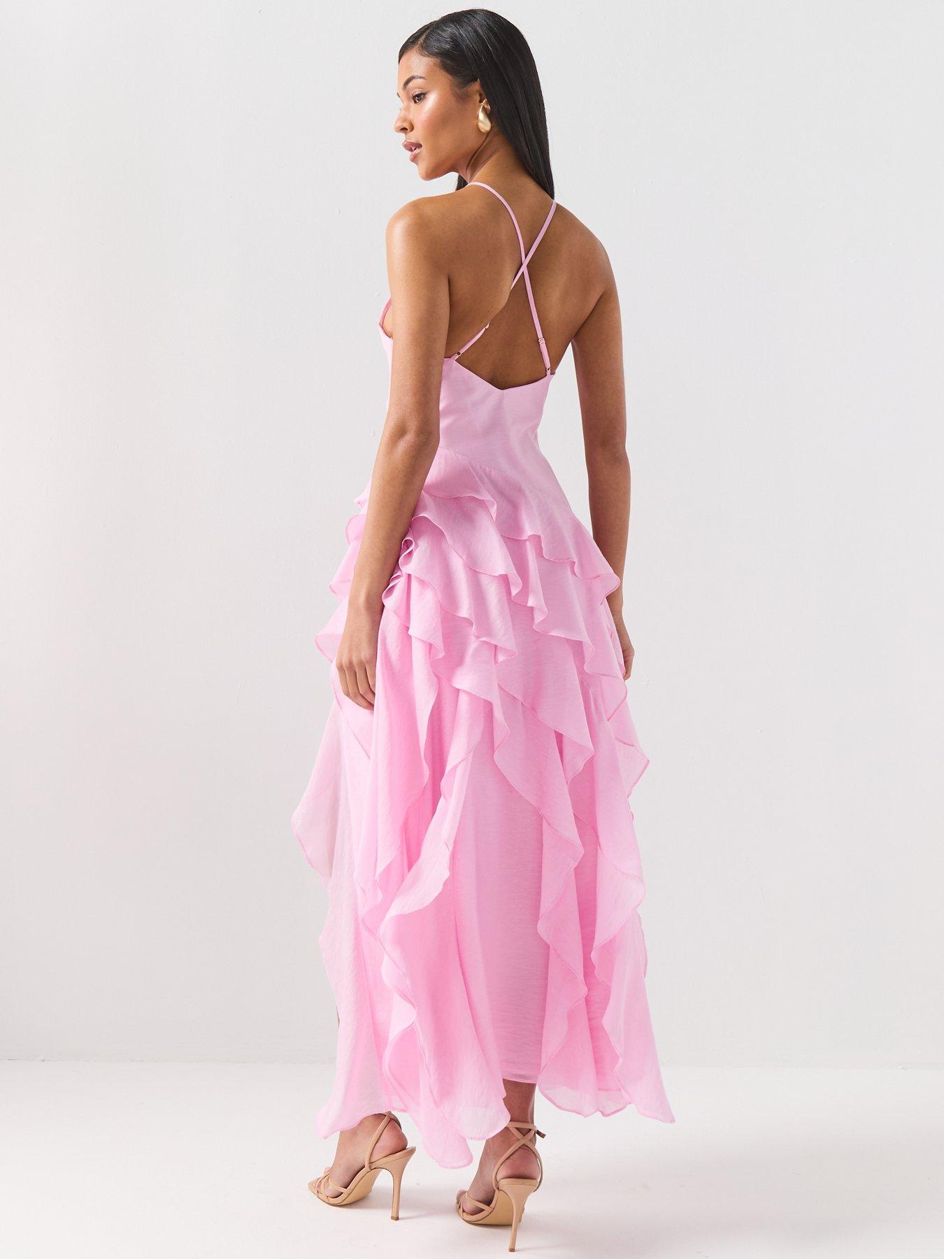 forever new pink ruffle dress Pink Hues  Shades of pink evoke a sense of femininity.  Shop the  Athena Ruffle Midi Dress, in-store, online and in-app
