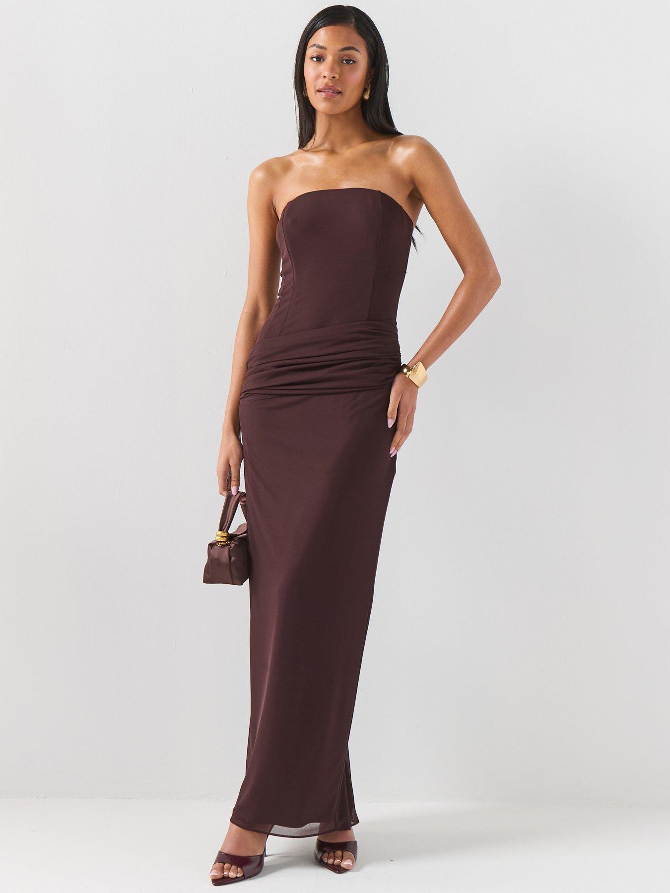 Forever New Kia Drape Mesh Maxi Dress