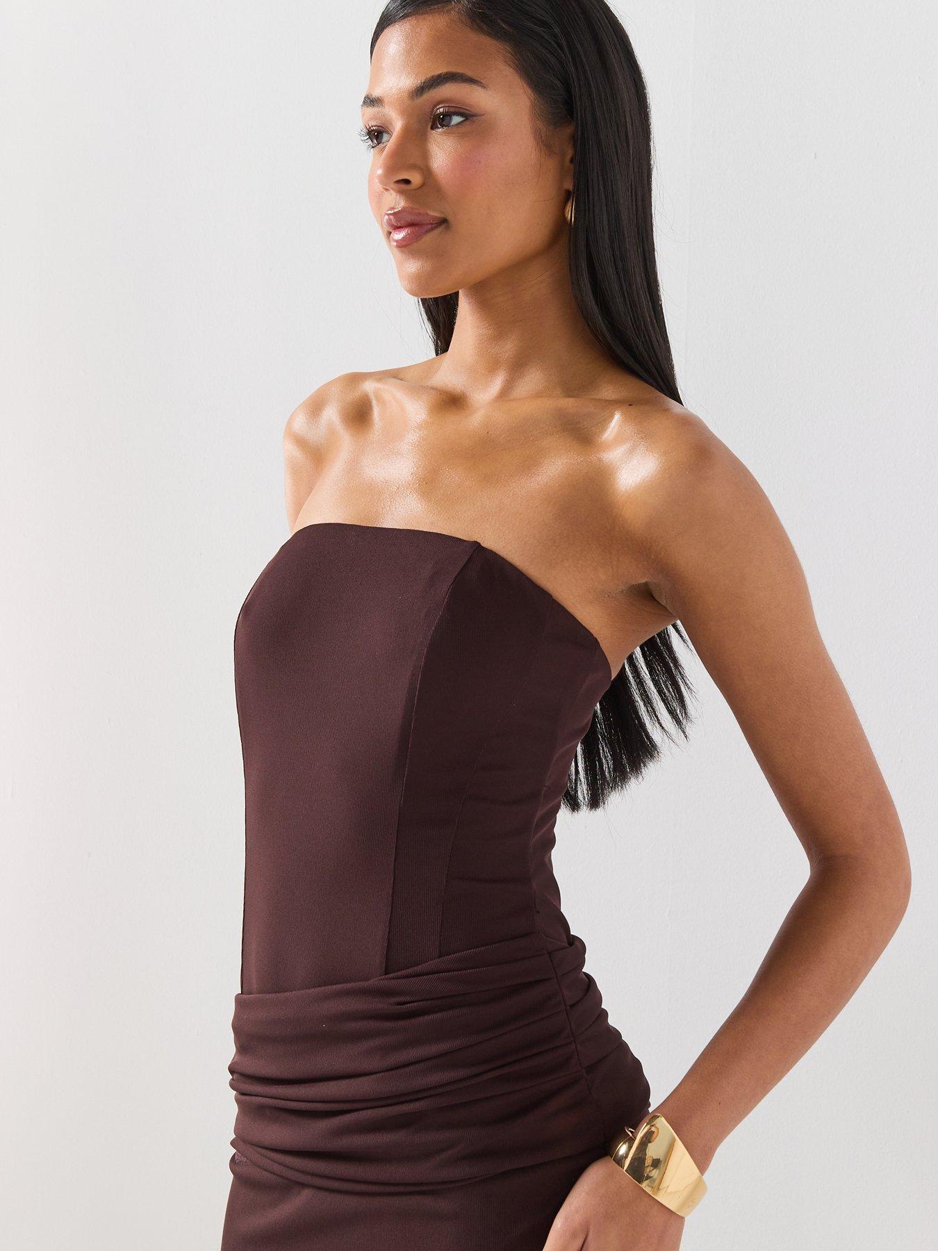 Image 5 of 6 of Forever New Kia Drape Mesh Maxi Dress