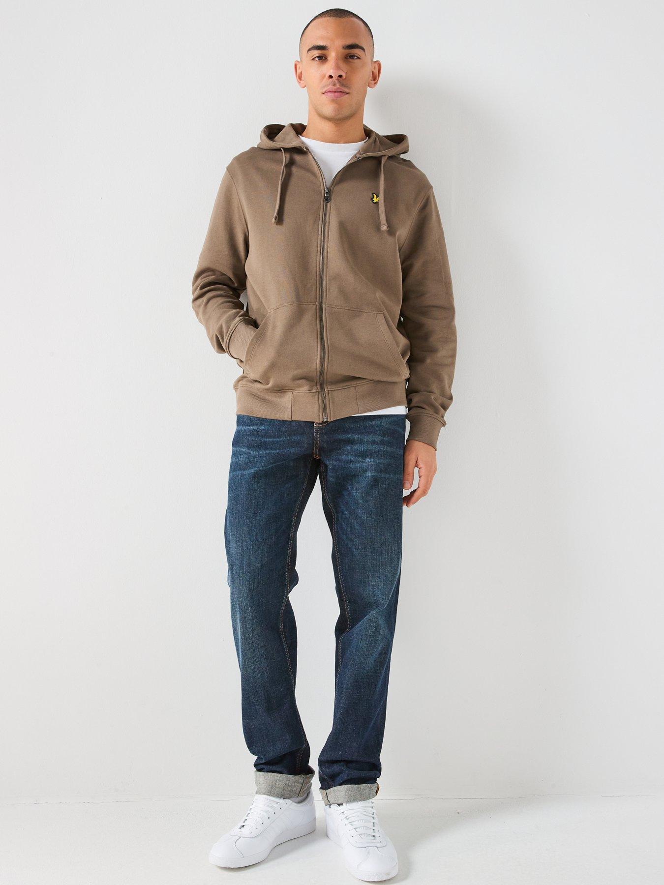 lyle-scott-zip-through-hoodie-khaki-greenback