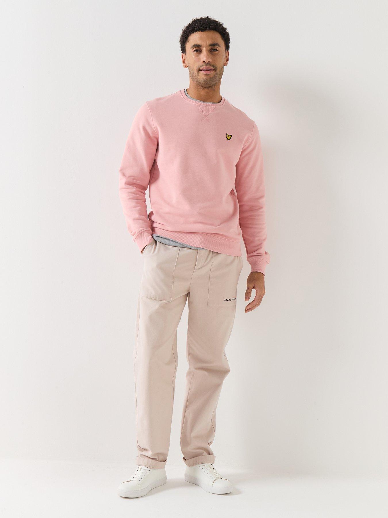 lyle-scott-crew-neck-sweatshirt-pinkback