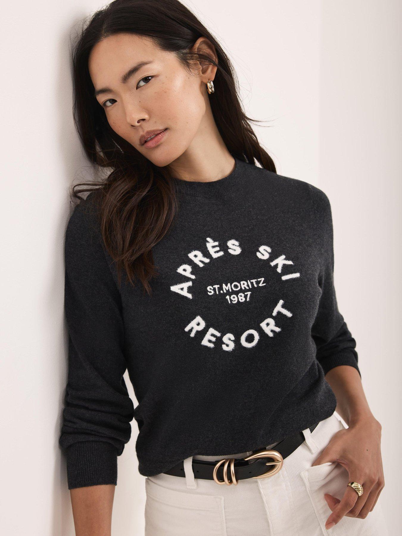 mint-velvet-graphic-apres-jumper-charcoalstillFront