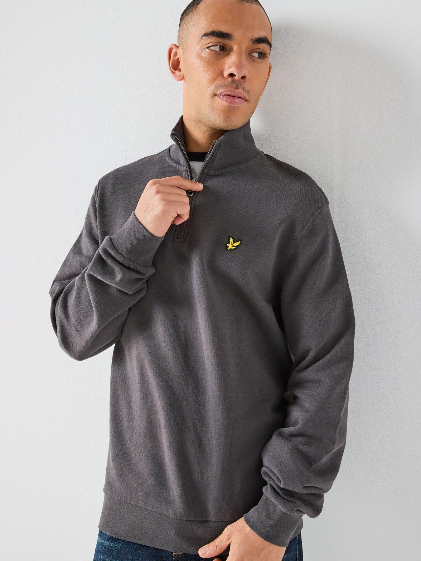 Lyle & Scott Loopback 1/4 Zip Sweatshirt - Grey