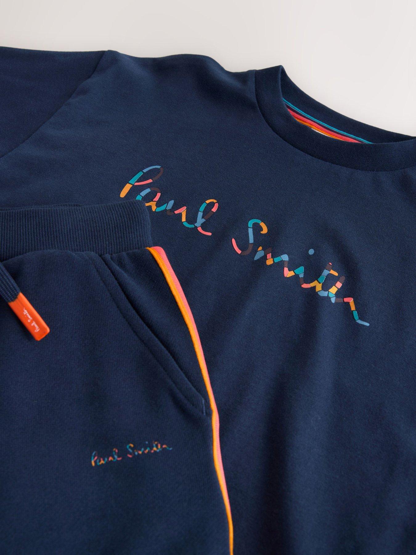 Image 5 of 7 of Paul Smith Junior Older Boys Logo T-Shirt Shorts Set - Navy