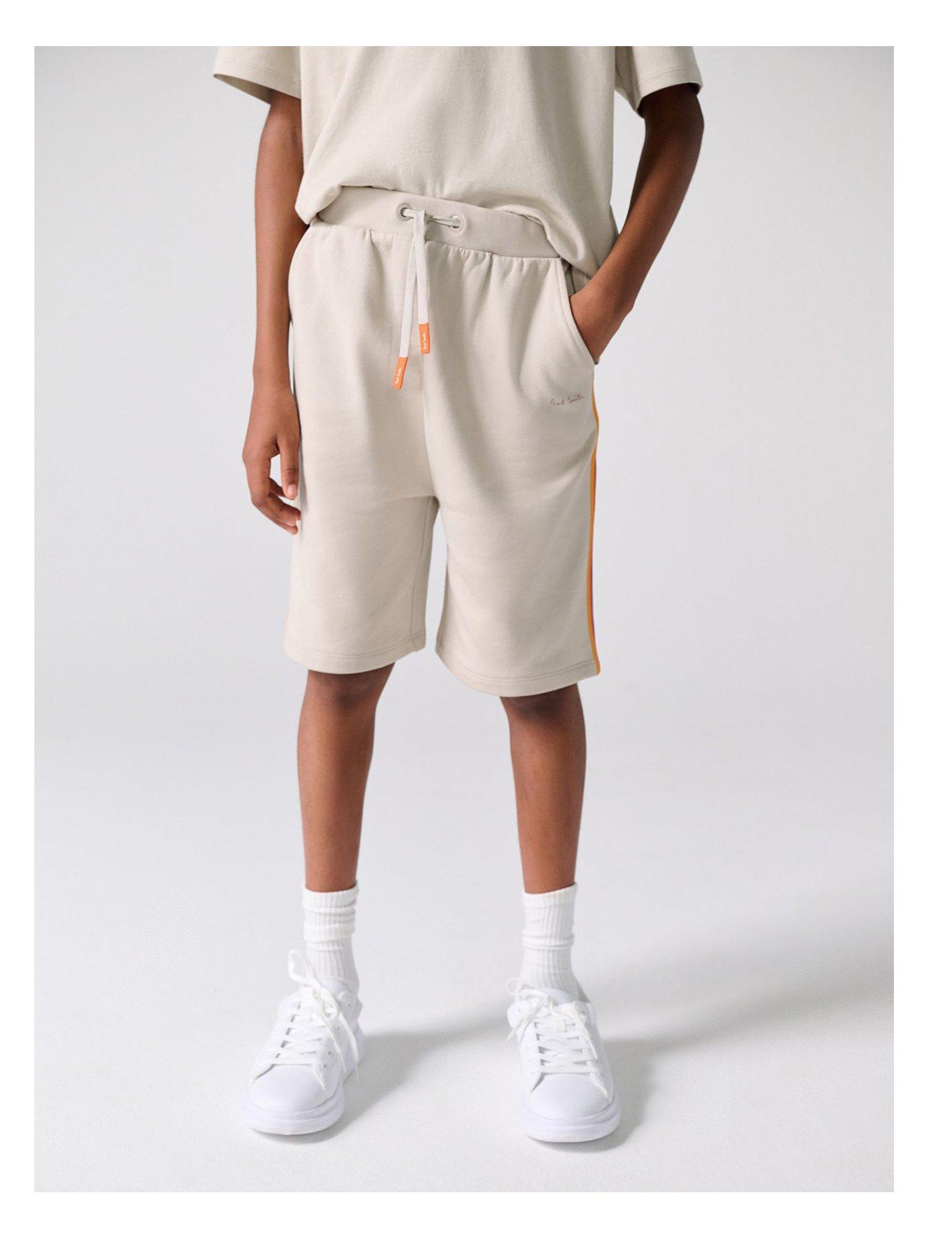 Image 2 of 7 of Paul Smith Junior Older Boys Logo T-Shirt And Shorts Set - Neutral