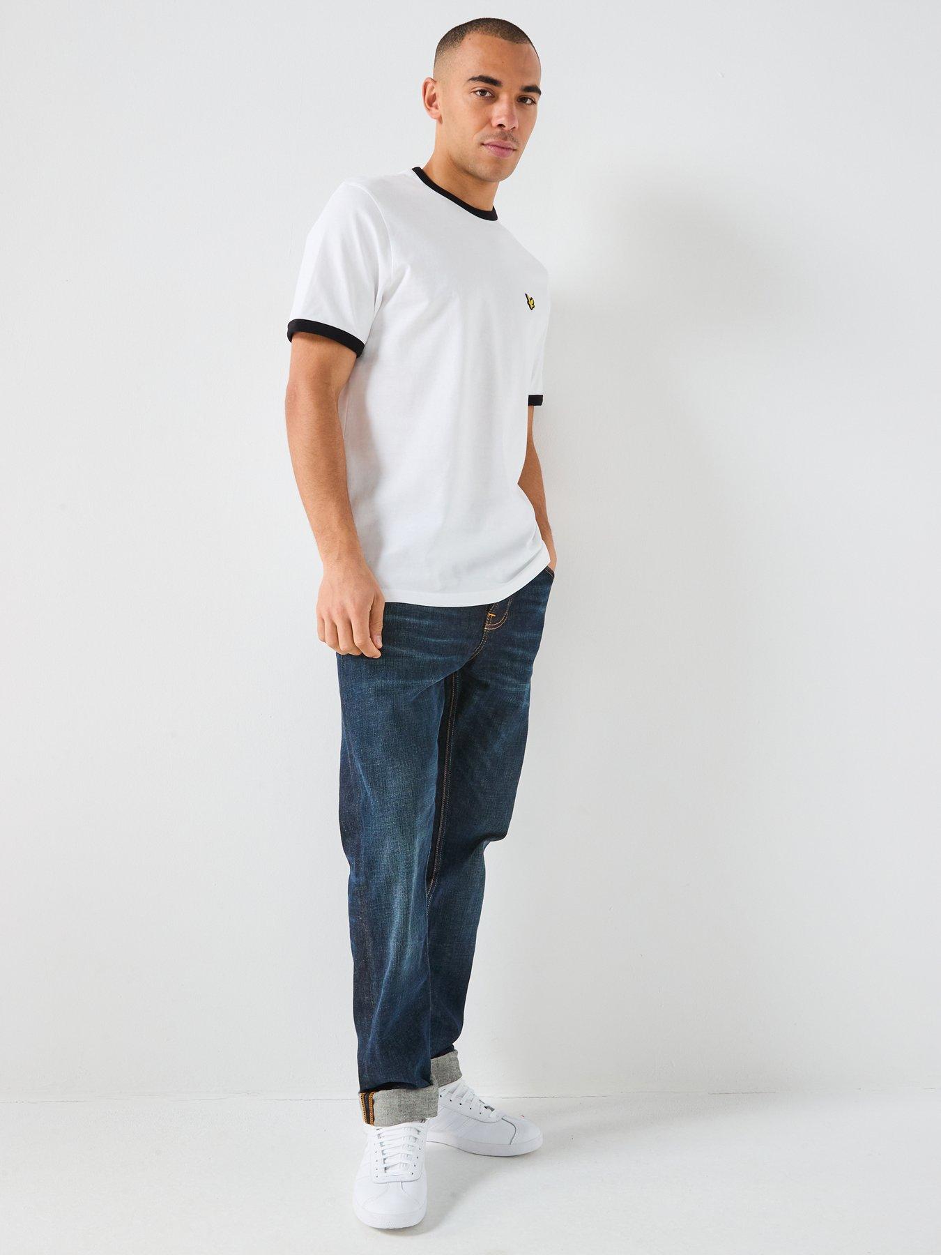 Image 3 of 4 of Lyle & Scott Lyle &amp; Scott Ringer T-shirt -white
