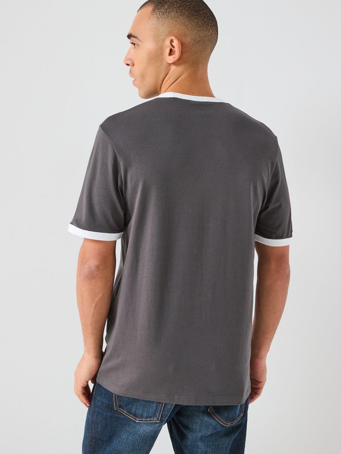 Image 2 of 5 of Lyle & Scott Lyle &amp; Scott Ringer T-shirt -grey