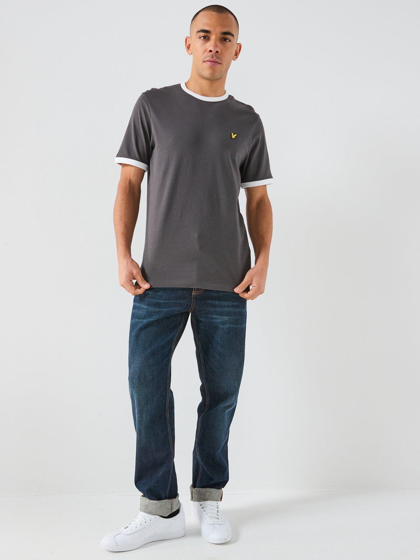 Image 3 of 5 of Lyle & Scott Lyle &amp; Scott Ringer T-shirt -grey