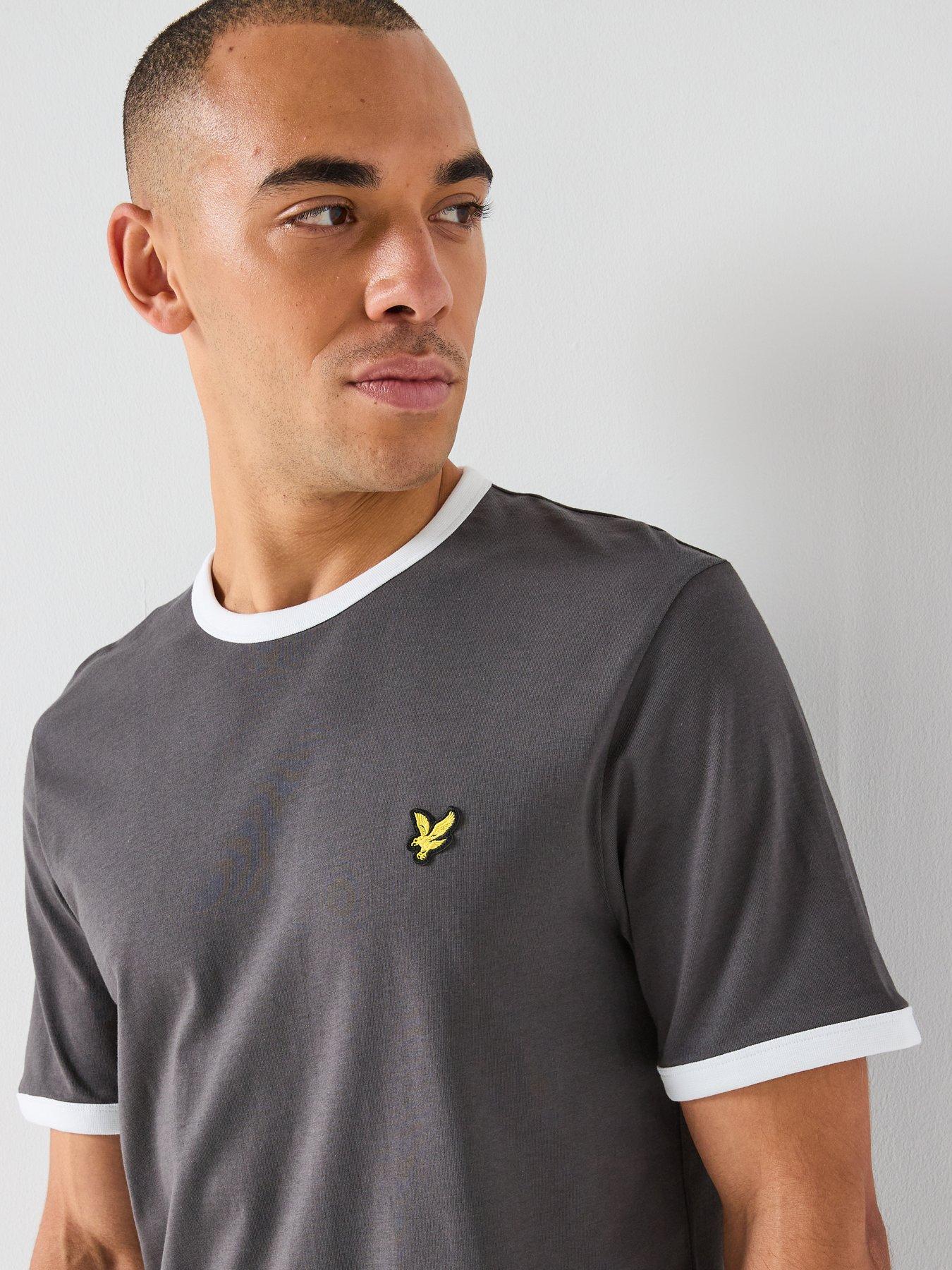 Image 4 of 5 of Lyle & Scott Lyle &amp; Scott Ringer T-shirt -grey